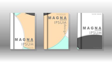 Kurumsal iş yıllık rapor kitap kapağı broşür el ilanı posteri için soyut düşük daire şekil arka plan. Eps10 vektör şablonu