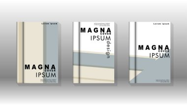 Kitap kapağı kavramı renk ve şekillerin bir kombinasyonu ile soyut geometrik arka plan. vektör tasarımı