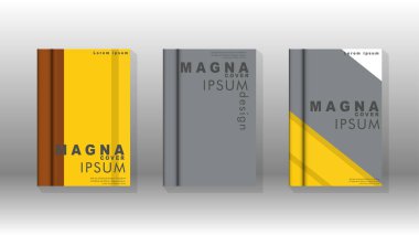 Kapak kitabı kavramı soyut geometrik arka plan renk ve şekillerin bir kombinasyonu ile