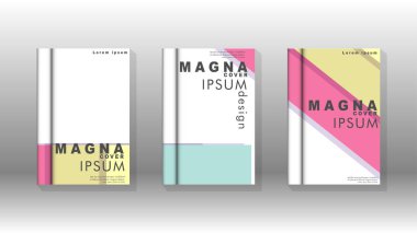 Kapak kitabı kavramı soyut geometrik arka plan renk ve şekillerin bir kombinasyonu ile