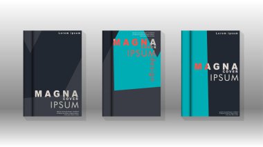 Soyut kitap kapağı düzeninin arka planı. Broşürler, dergiler, vektör şablonları vb. için. Modern tasarımlar Eps 10'da geometrik desenler oluşturur