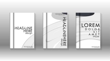 Arka kapak sıvı elemanları ile. Tasarım kavramı kitap. Fütüristik iş düzeni. Dijital poster şablonu. Tasarlamak vektör - eps10