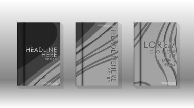 Geometrik tasarım arka planlı kapak kitabı.