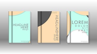 Kurumsal iş yıllık rapor kitap kapağı broşür el ilanı posteri için soyut düşük daire şekil arka plan. Eps10 vektör şablonu