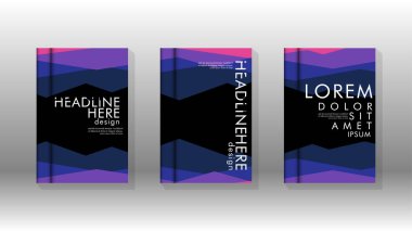 Kapak kitabı kavramı soyut geometrik arka plan renk ve şekillerin bir kombinasyonu ile