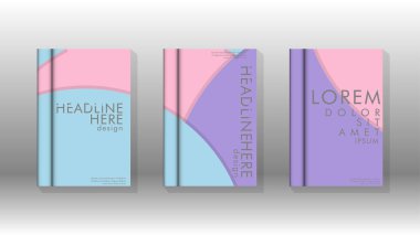 Kurumsal iş yıllık rapor kitap kapağı broşür el ilanı posteri için soyut düşük daire şekil arka plan. Eps10 vektör şablonu