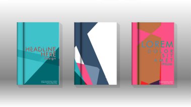 Soyut kitap kapağı düzeninin arka planı. Broşürler, dergiler, vektör şablonları vb. için. Modern tasarımlar Eps 10'da geometrik desenler oluşturur