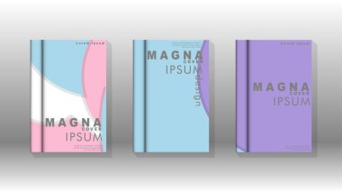 Kurumsal iş yıllık rapor kitap kapağı broşür el ilanı posteri için soyut düşük daire şekil arka plan. Eps10 vektör şablonu