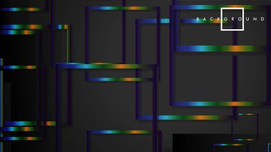 Modern Soyut Vektör Kutusu Arka Plan. renkli degrade şeritler ile. eps 10 şablonu