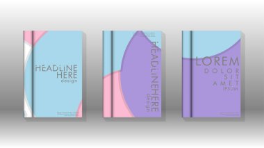 Posterler, kapaklar, broşürler, şirket yıllık iş, vb için soyut daire şekil arka planlar.