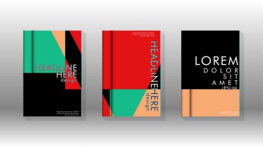 Soyut kitap kapağı düzeninin arka planı. Broşürler, dergiler, vektör şablonları vb. için. Modern tasarımlar Eps 10'da geometrik desenler oluşturur