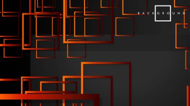 Vektör Modern Soyut Kareler Arka Planlar . siyah kırmızı turuncu degrade ile. eps 10 şablonu