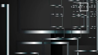 Modern Soyut Vektör Kutusu Arka Plan. beyaz degrade şeritler ile. eps 10 şablonu