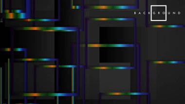 Modern Soyut Vektör Kutusu Arka Plan. renkli degrade şeritler ile. eps 10 şablonu