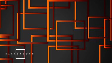 Vektör Modern Soyut Kareler Arka Planlar . siyah kırmızı turuncu degrade ile. eps 10 şablonu