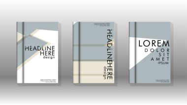 Kitap kapağı kavramı renk ve şekillerin bir kombinasyonu ile soyut geometrik arka plan. vektör tasarımı