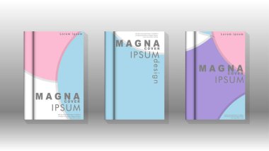 Kurumsal iş yıllık rapor kitap kapağı broşür el ilanı posteri için soyut düşük daire şekil arka plan. Eps10 vektör şablonu