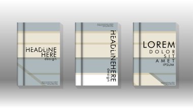 Kitap kapağı kavramı renk ve şekillerin bir kombinasyonu ile soyut geometrik arka plan. vektör tasarımı