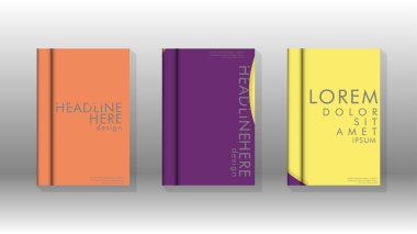 Kurumsal iş yıllık rapor kitap kapağı broşür el ilanı posteri için soyut düşük daire şekil arka plan. Eps10 vektör şablonu