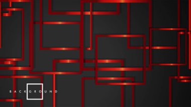 Vektör Modern Soyut Kareler Arka Planlar . siyah ve kırmızı metal renk degradesi ile. eps 10 şablonu