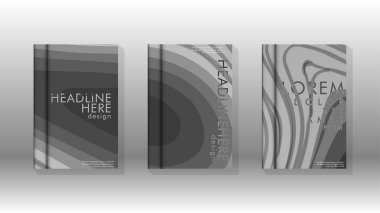 Geometrik tasarım arka planlı kapak kitabı.