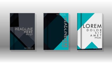 Soyut kitap kapağı düzeninin arka planı. Broşürler, dergiler, vektör şablonları vb. için. Modern tasarımlar Eps 10'da geometrik desenler oluşturur