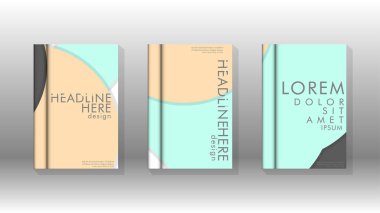 Kurumsal iş yıllık rapor kitap kapağı broşür el ilanı posteri için soyut düşük daire şekil arka plan. Eps10 vektör şablonu