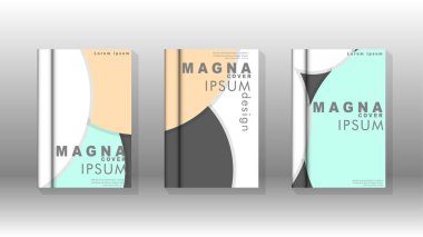 Posterler, kapaklar, broşürler, şirket yıllık iş, vb için soyut daire şekil arka planlar.