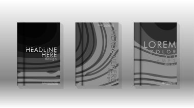 Geometrik tasarım arka planlı kapak kitabı.