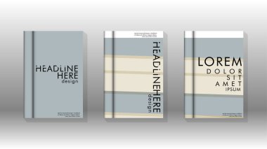 Kitap kapağı kavramı renk ve şekillerin bir kombinasyonu ile soyut geometrik arka plan. vektör tasarımı