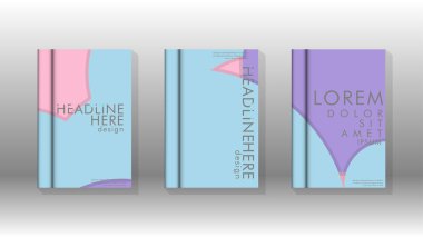 Kurumsal iş yıllık rapor kitap kapağı broşür el ilanı posteri için soyut düşük daire şekil arka plan. Eps10 vektör şablonu