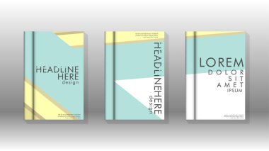 Kapak kitabı kavramı soyut geometrik arka plan renk ve şekillerin bir kombinasyonu ile