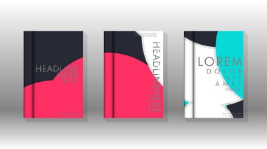 Kurumsal iş yıllık rapor kitap kapağı broşür el ilanı posteri için soyut düşük daire şekil arka plan. Eps10 vektör şablonu