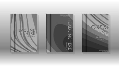 Geometrik tasarım arka planlı kapak kitabı.