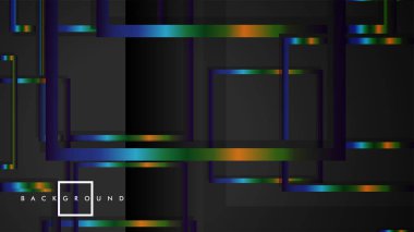 Modern Soyut Vektör Kutusu Arka Plan. renkli degrade şeritler ile. eps 10 şablonu