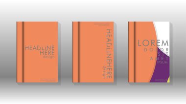 Kurumsal iş yıllık rapor kitap kapağı broşür el ilanı posteri için soyut düşük daire şekil arka plan. Eps10 vektör şablonu