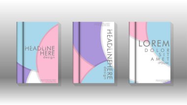 Posterler, kapaklar, broşürler, şirket yıllık iş, vb için soyut daire şekil arka planlar.