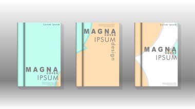 Kurumsal iş yıllık rapor kitap kapağı broşür el ilanı posteri için soyut düşük daire şekil arka plan. Eps10 vektör şablonu