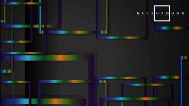 Modern Soyut Vektör Kutusu Arka Plan. renkli degrade şeritler ile. eps 10 şablonu
