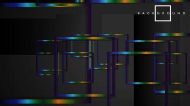 Modern Soyut Vektör Kutusu Arka Plan. renkli degrade şeritler ile. eps 10 şablonu