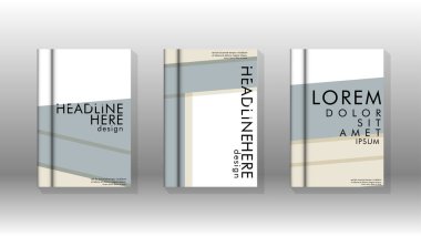 Kitap kapağı kavramı renk ve şekillerin bir kombinasyonu ile soyut geometrik arka plan. vektör tasarımı