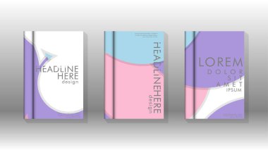 Kurumsal iş yıllık rapor kitap kapağı broşür el ilanı posteri için soyut düşük daire şekil arka plan. Eps10 vektör şablonu