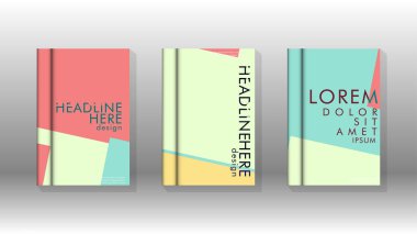 Soyut kitap kapağı düzeninin arka planı. Broşürler, dergiler, vektör şablonları vb. için. Modern tasarımlar Eps 10'da geometrik desenler oluşturur