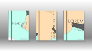 Kurumsal iş yıllık rapor kitap kapağı broşür el ilanı posteri için soyut düşük daire şekil arka plan. Eps10 vektör şablonu