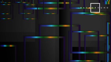 Modern Soyut Vektör Kutusu Arka Plan. renkli degrade şeritler ile. eps 10 şablonu