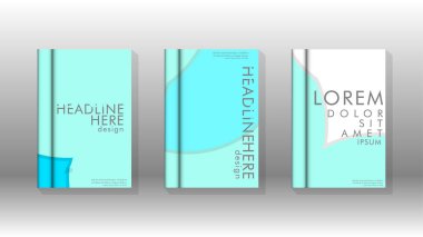 Kurumsal iş yıllık rapor kitap kapağı broşür el ilanı posteri için soyut düşük daire şekil arka plan. Eps10 vektör şablonu