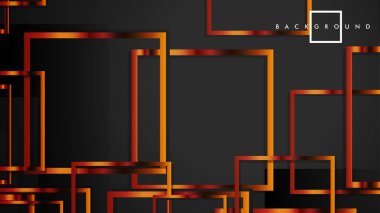 Vektör Modern Soyut Kareler Arka Planlar . siyah ve metal renk degradesi ile. eps 10 şablonu