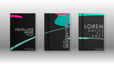 Geometrik tasarım arka planlı kapak kitabı