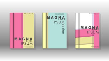 Kapak kitabı kavramı soyut geometrik arka plan renk ve şekillerin bir kombinasyonu ile