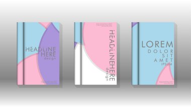 Posterler, kapaklar, broşürler, şirket yıllık iş, vb için soyut daire şekil arka planlar.